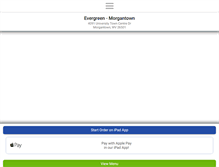 Tablet Screenshot of evergreenchinesemorgantown.com